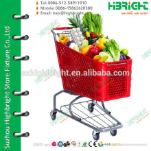 four wheels shopping trolley cart